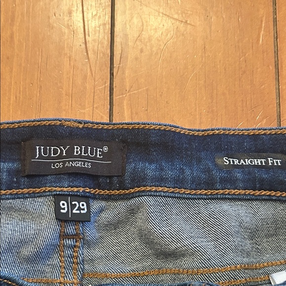 Judy Blue Straight Leg Jeans Dark Wash High Rise Boutique Denim - Picture 3 of 5